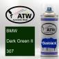 Preview: BMW, Dark Green II, 307: 400ml Sprühdose, von ATW Autoteile West.